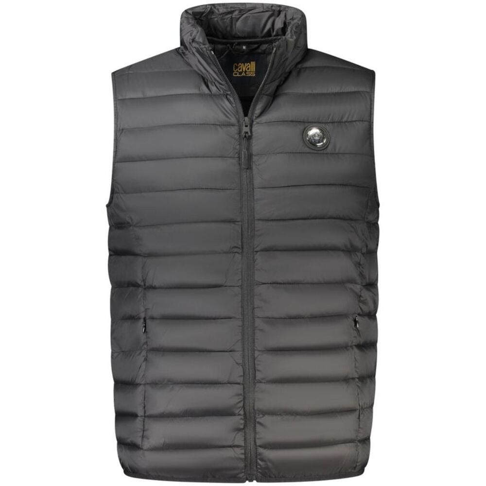 Cavalli Class Nero Polyester Mens Men's Jacket